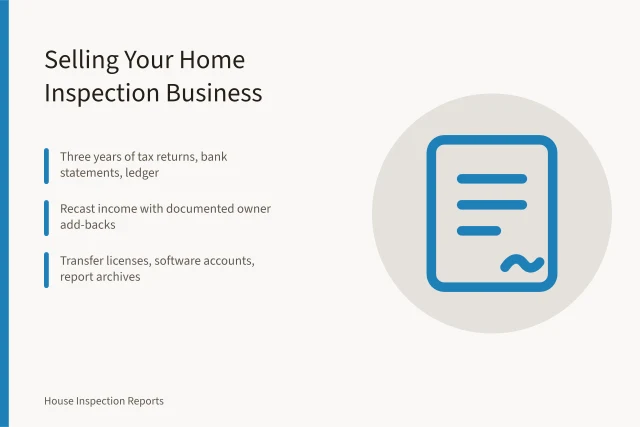 Seller guide to preparing a home inspection business for sale. How to Prepare a Home Inspection Business for Sale: A Seller's Guide