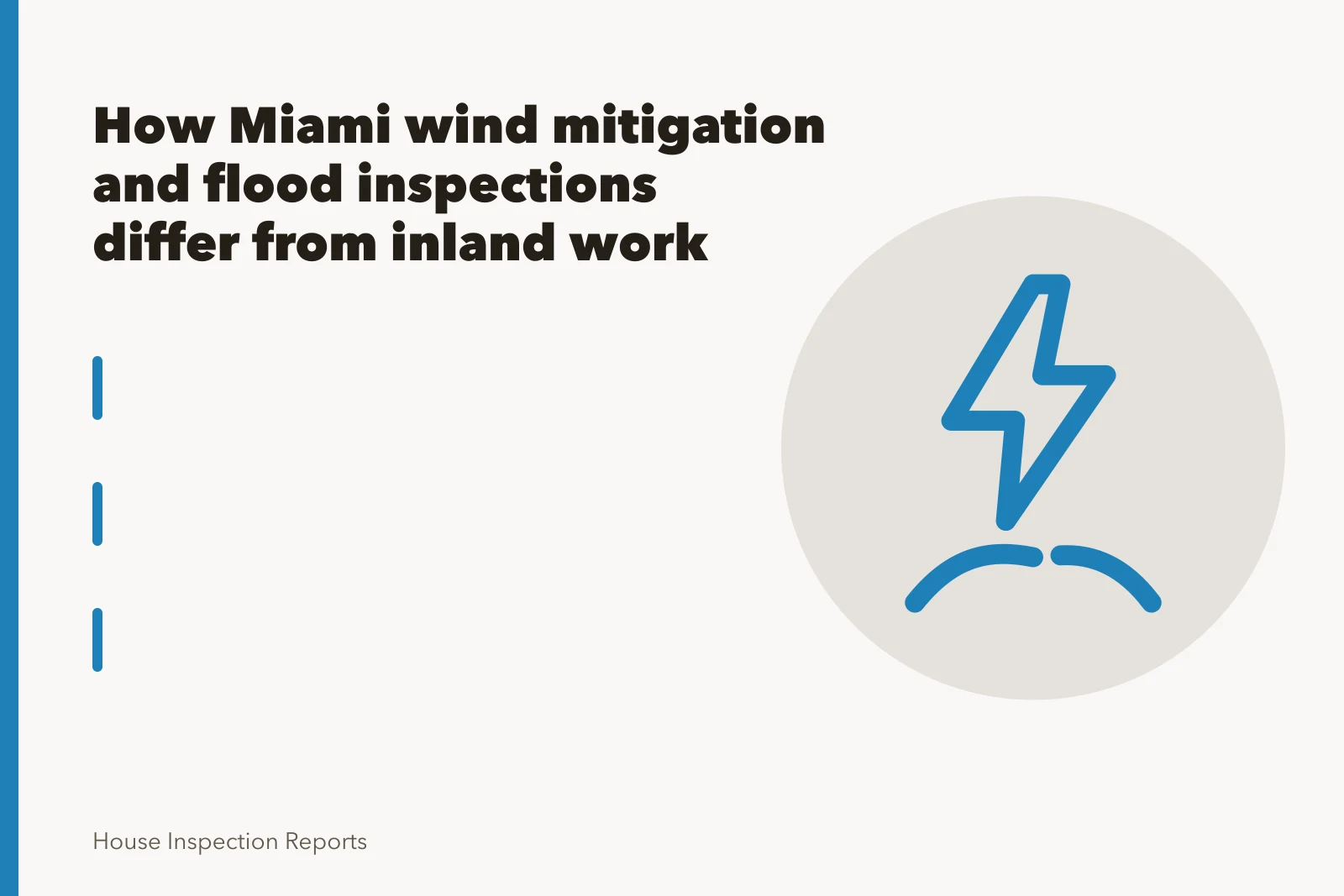Pin-type moisture meter pressed into a baseboard to read wall cavity dampness. How Miami wind mitigation and flood inspections differ from inland work
