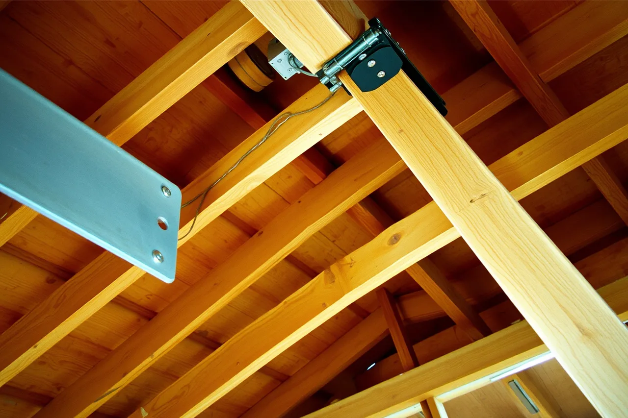 Metal roof-to-wall strap wrapping over a truss (How Miami wind mitigation and flood inspections differ from inland work)